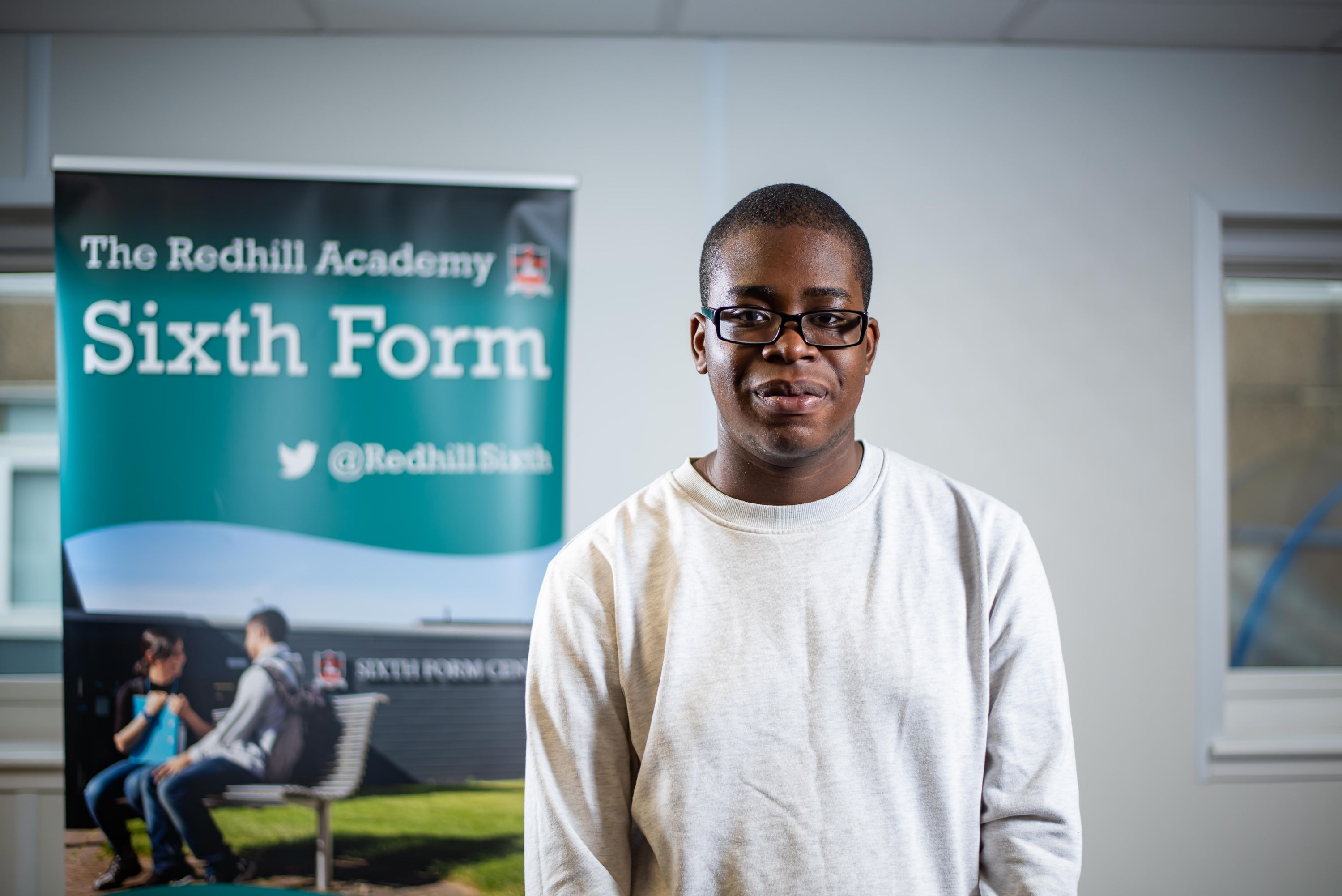 Pictured: Goodnews Nwosu – receiving four A*s in Mathematics, Further Mathematics, Chemistry and Physics