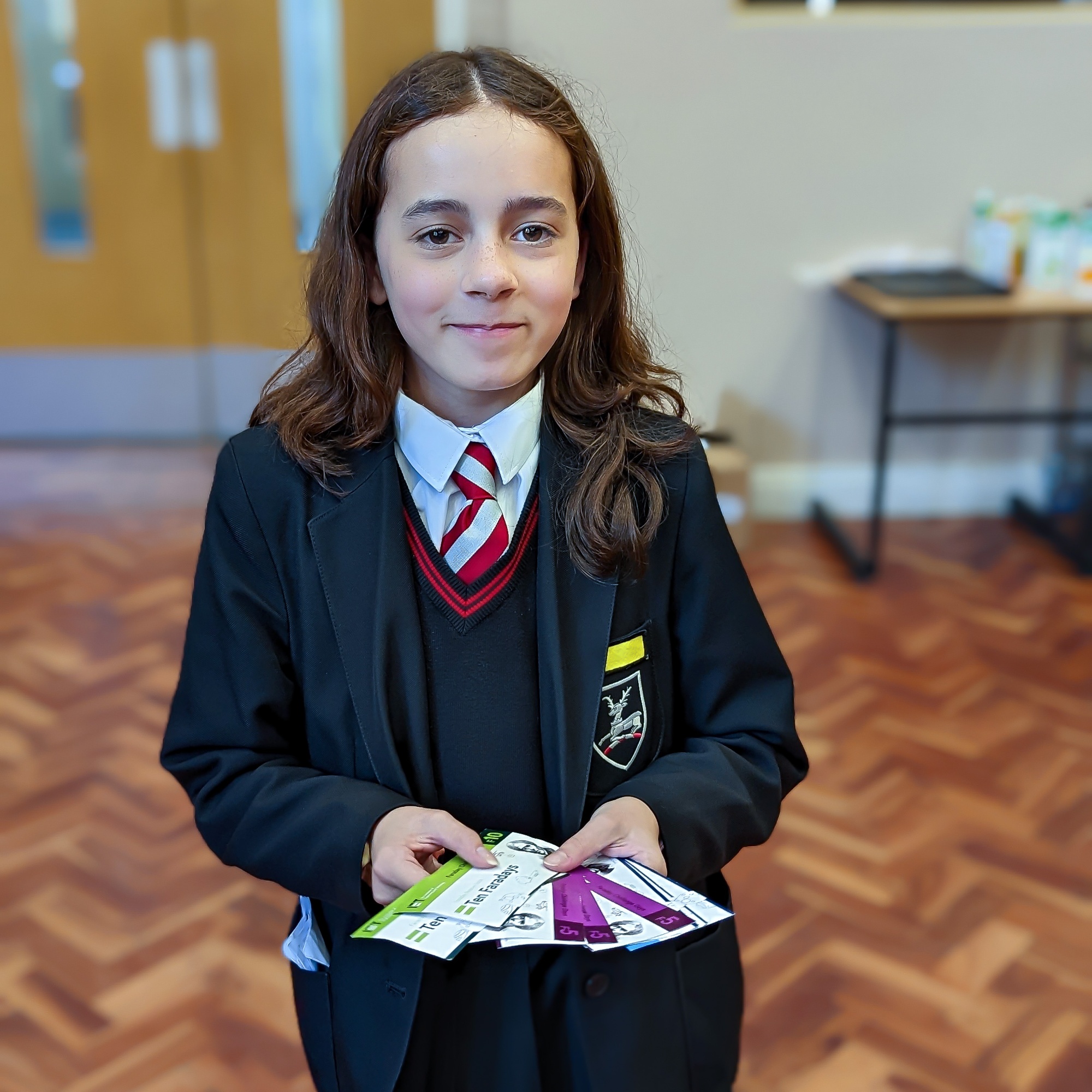 Redhill student Ruby Yousaf at the Faraday Challenge 2022