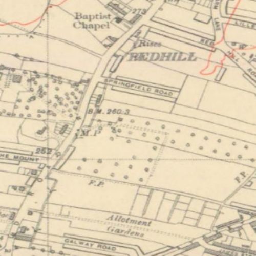 Map of Redhill 1948