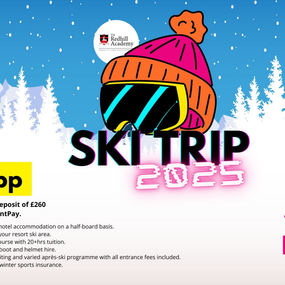 The Redhill Academy - 2025 Ski Trip: Grandvalira
